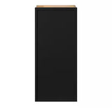 Leyton 18 in. W x 12 in. D x 42 in. H Ready to Assemble Plywood Slim Shaker Wall Kitchen Cabinet in Raven Black