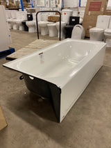 Maui 60 in. x 30 in. Soaking Bathtub with Left Drain in White