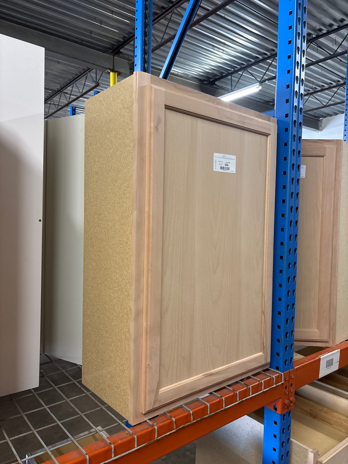 24 in. W x 12 in. D x 36 in. H Assembled Wall Kitchen Cabinet in Unfinished with Recessed Panel