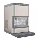 5.12 lbs. Countertop Portable Whiskey Ball Shaped Ice Maker in Stainless Steel