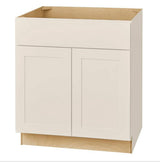 Avondale 30 in. W x 24 in. D x 34.5 in. H Ready to Assemble Plywood Shaker Sink Base Kitchen Cabinet in Antique White