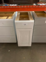 Westfield Feather White Shaker Stock Assembled Base Kitchen Cabinet (15 in. W x 23.75 in. D x 35 in. H)