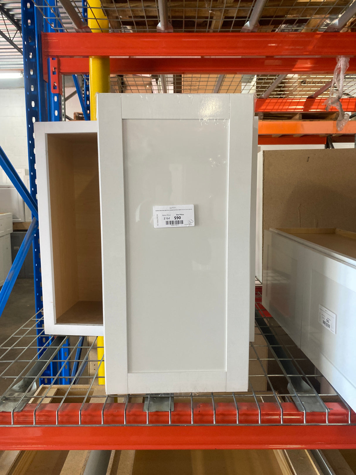 Westfield Feather White Shaker Stock Assembled Wall Kitchen Cabinet (15 in. W x 12 in. D x 30 in. H)