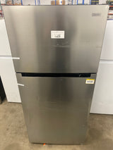 18 cu. ft. Top Freezer Refrigerator in Stainless Steel Look