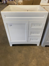 Thornbriar 30 in. W x 22 in. D x 34 in. H Bath Vanity Cabinet without Top in Polar White