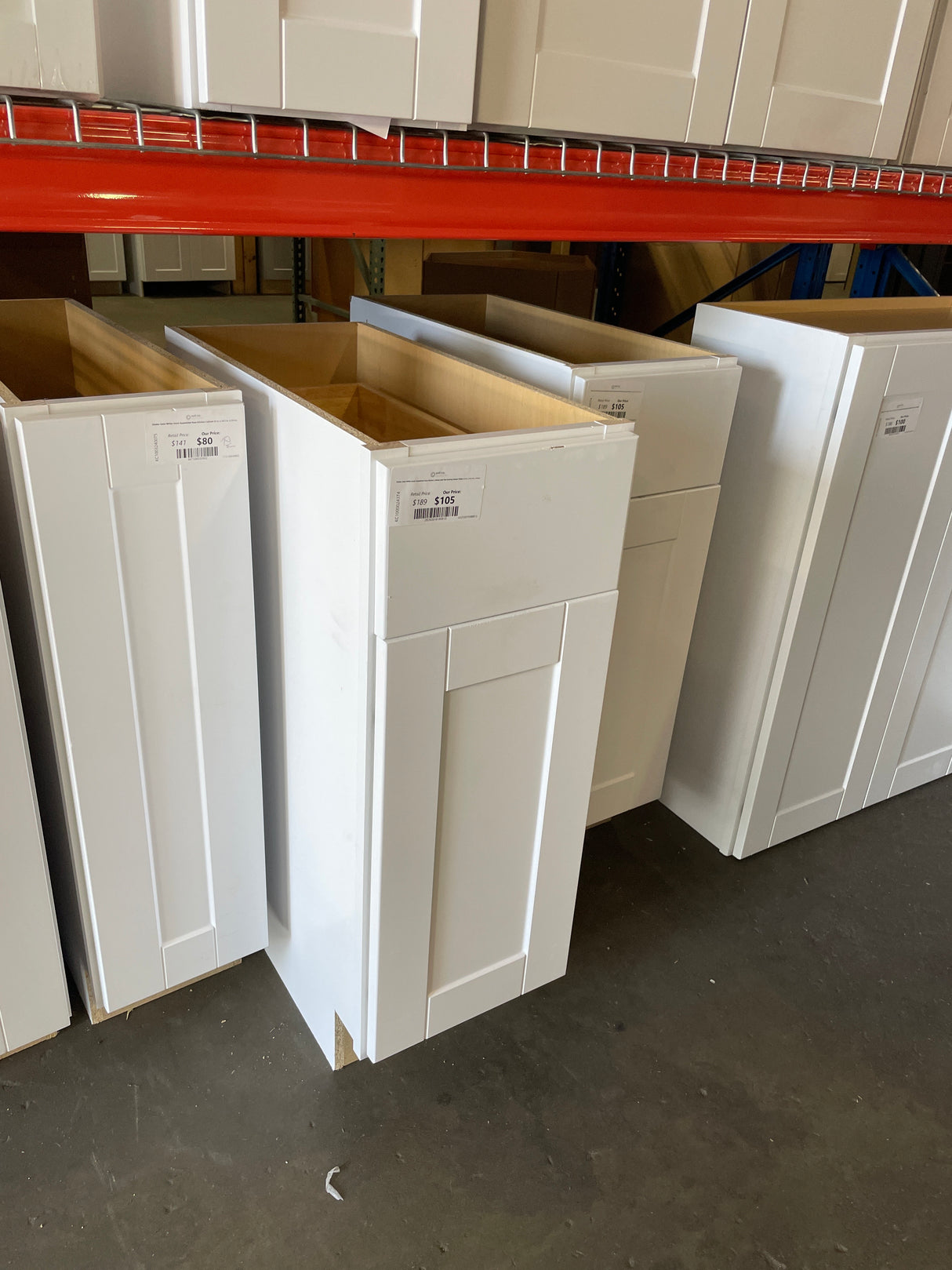 Shaker Satin White Stock Assembled Base Kitchen Cabinet with Ball-Bearing Drawer Glides (12 in. x 34.5 in. x 24 in.)
