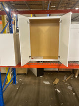 Shaker 27 in. W x 12 in. D x 36 in. H Assembled Wall Kitchen Cabinet in Satin White