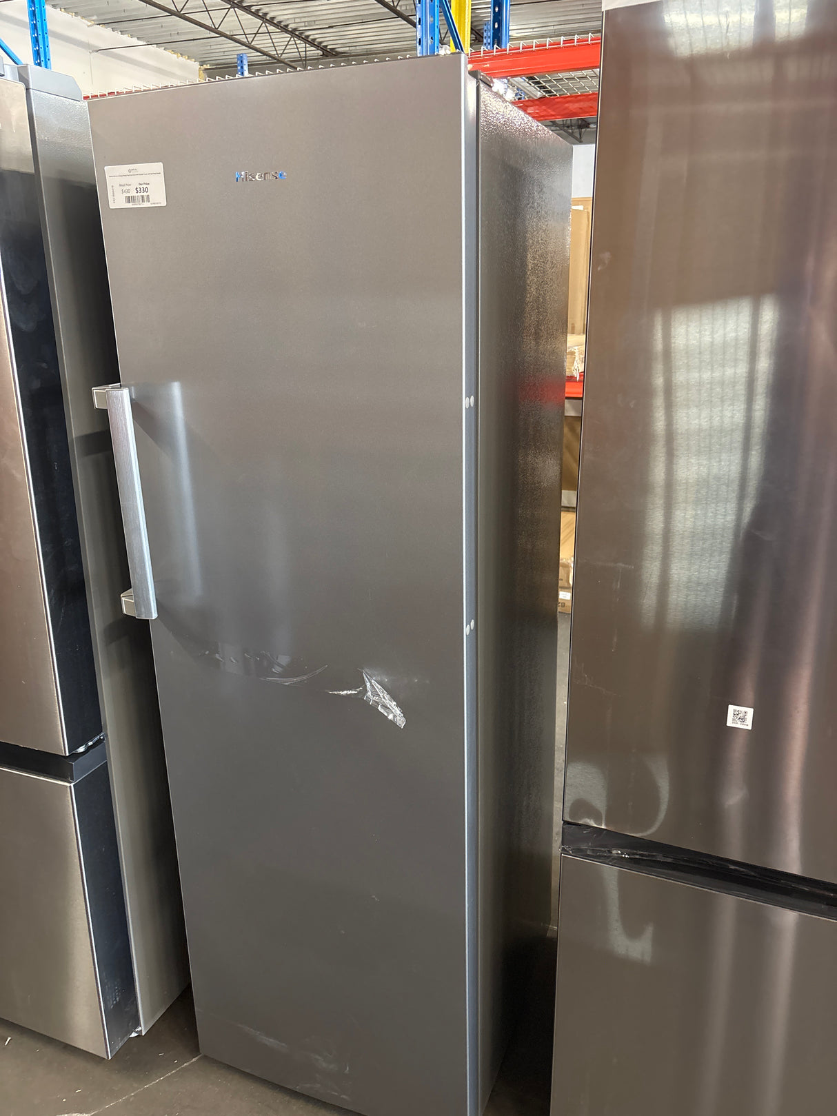 Hisense 10.2 cu. ft. Garage Ready Frost Free Convertible Upright Freezer with Seal Break Handle