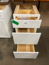 Westfield 18 in. W x 23.75 in. D x 35 in. H Shaker Stock Drawer Base Kitchen Cabinet in Feather White