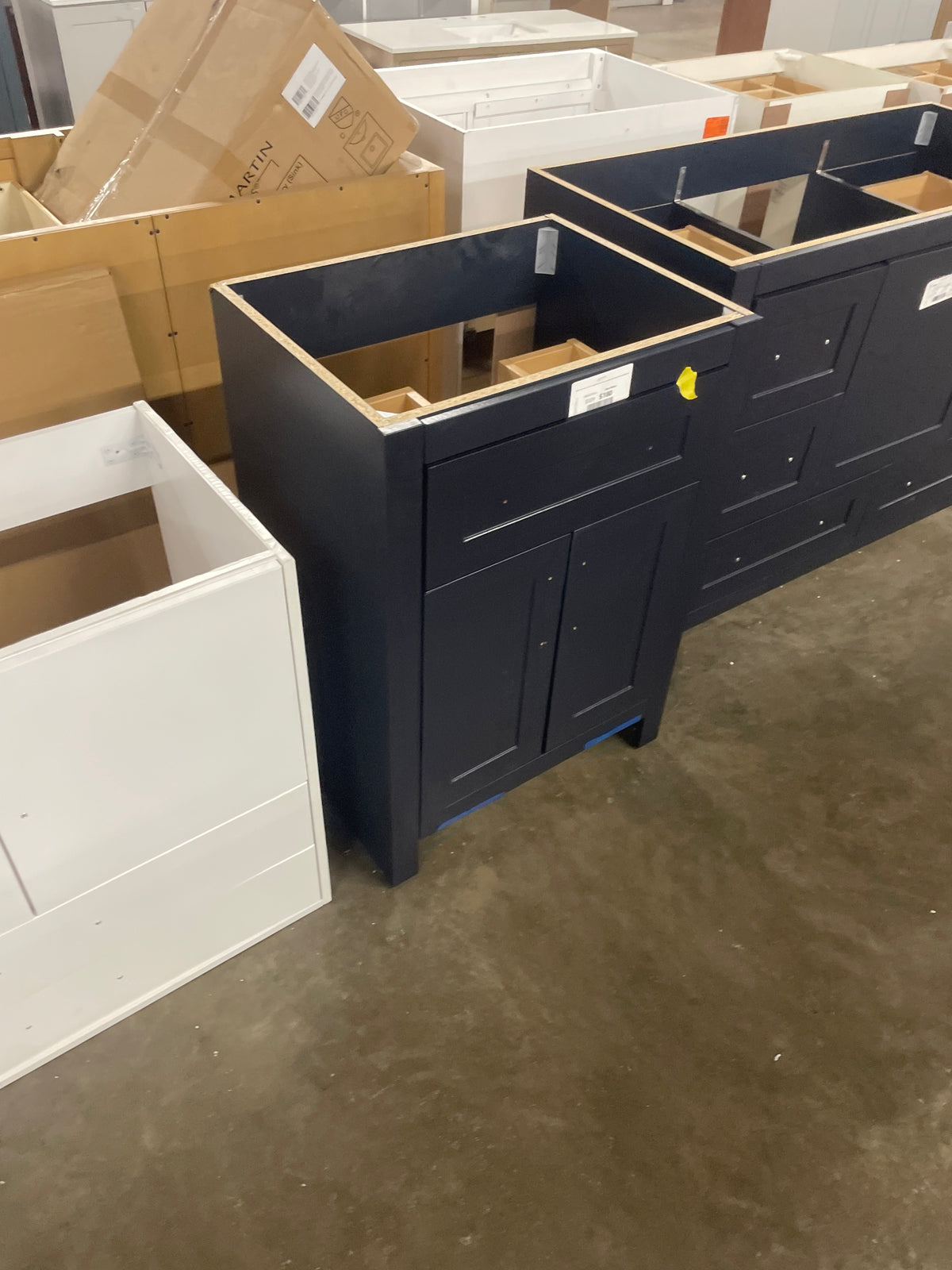 Clady 25 in. W x 19 in. D x 35 in. H Single Sink Bath Vanity in Deep Blue without Top