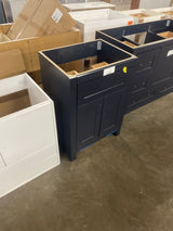 Clady 25 in. W x 19 in. D x 35 in. H Single Sink Bath Vanity in Deep Blue without Top