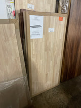 4 ft. L x 25 in. D Unfinished Hevea Solid Wood Butcher Block Countertop With Square Edge