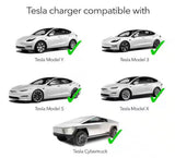 Level 2 Tesla Charger-240V, 40 Amp, NEMA 14-50 Plug, 16 ft. Extension Cord-Portable Electric Car Charger for Tesla