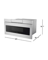 30 in. W 1.2 cu. ft. Built-In Microwave Drawer with Easy Touch Control in Real Stainless