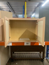30 in. W x 12 in. D x 24 in. H Assembled Wall Bridge Kitchen Cabinet in Unfinished with Recessed Panel