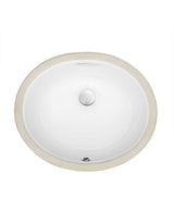 Monaco 16.5 in. Oval Under-Mount Bathroom Sink in White