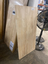 4 ft. L x 25 in. D Unfinished Birch Butcher Block Countertop in With Standard Edge