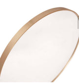 20 in. W x 20 in. H Modern Round Gold Wall Mounted Mirror