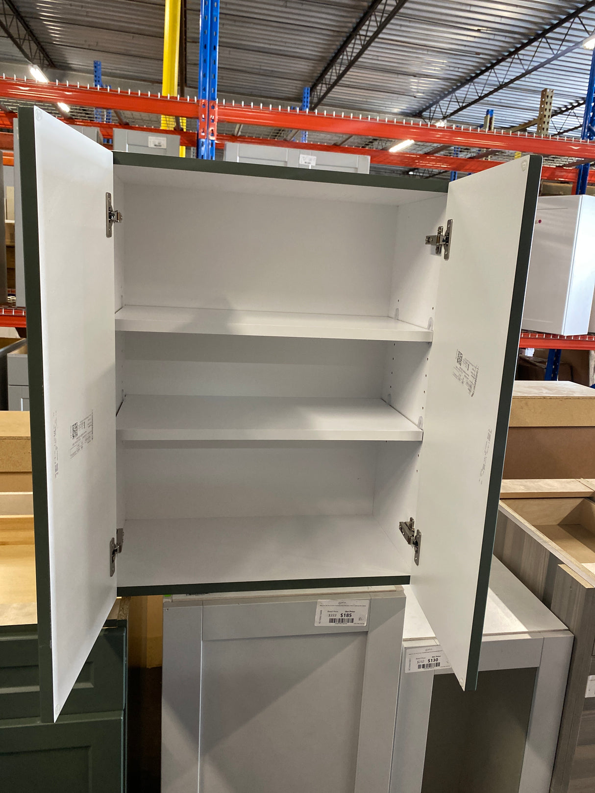 Designer Series Melvern 24 in. W 12 in. D 30 in. H Assembled Shaker Wall Kitchen Cabinet in Forest