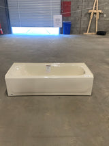 Aloha 60 in. x 30 in. Soaking Bathtub with Right Drain in Bone