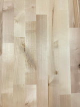 6 ft. L x 39 in. D Unfinished Birch Solid Wood Butcher Block Island Countertop With Eased Edge