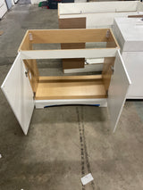 Glacier Bay 37 in. W x 19 in. D x 35 in. H Single Sink Freestanding Bath Vanity in White without Top