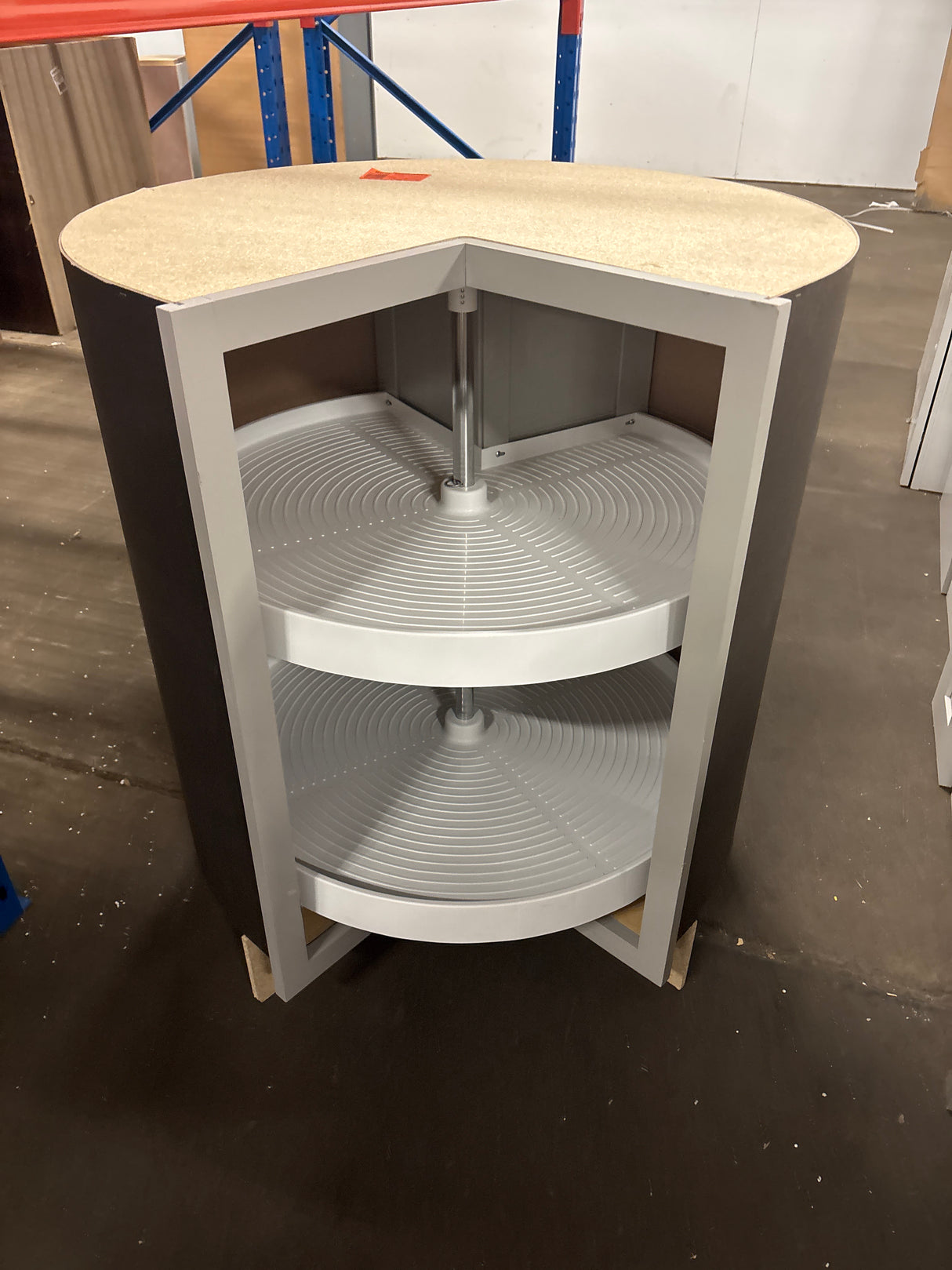 Westfield Dusk Gray Shaker Stock Assembled Base Kitchen Cabinet (36 in. W x 23.75 in. D x 35 in. H)