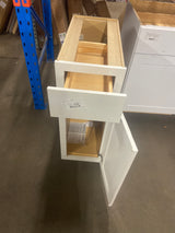 Westfield Feather White Shaker Stock Assembled Base Kitchen Cabinet (12 in. W x 23.75 in. D x 35 in. H)