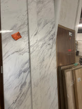 8 ft. L x 25 in. D Engineered Composite Countertop in Calcutta Blanc with Satin Finish