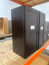 Shaker 15 in. W x 12 in. D x 30 in. H Assembled Wall Cabinet in Java