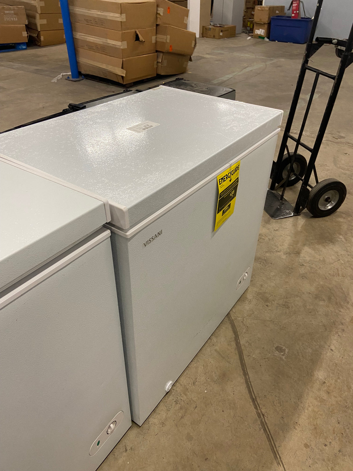 7.0 cu. ft. Manual Defrost Chest Freezer with LED Light in White Garage Ready