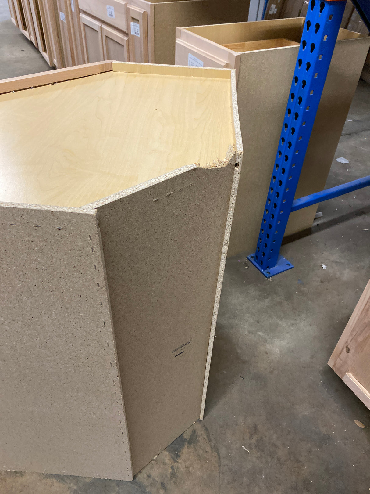 Hampton Assembled 24x36x12 in. Wall Diagonal Cabinet in Unfinished Beech