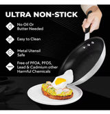 Pro + 8 in. Aluminum Heavy-Gauge Commercial Grade High Performance Nonstick Frying Pan
