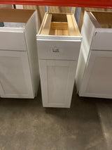 Westfield Feather White Shaker Stock Assembled Base Kitchen Cabinet (12 in. W x 23.75 in. D x 35 in. H)