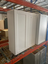 Shaker 33 in. W x 12 in. D x 42 in. H Assembled Wall Cabinet in Satin White