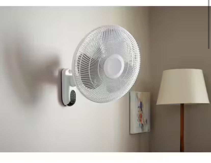 16 in. Indoor Wall Mount Fan with Remote