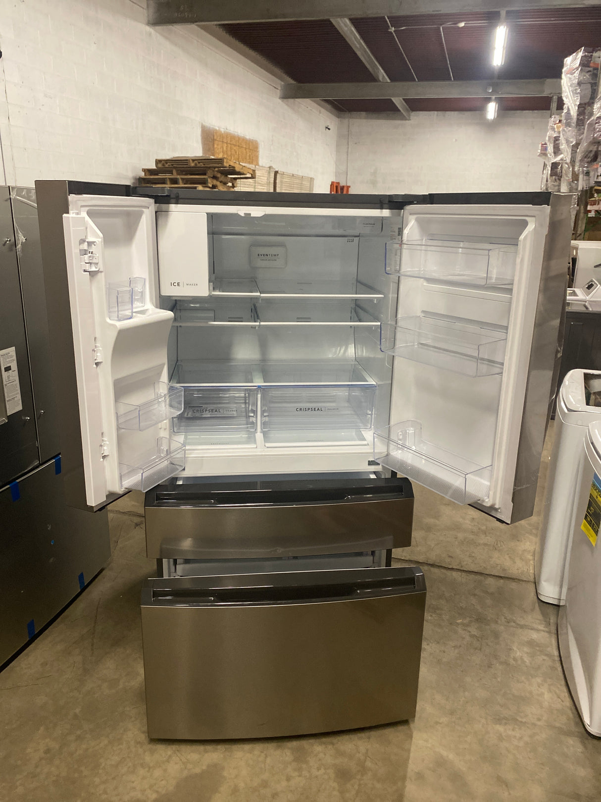 36 in. 26 cu. ft. Standard-Depth 4-Door French Door Refrigerator in Fingerprint-Resistant Stainless Steel Look