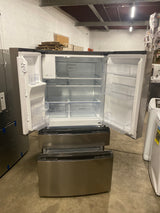 36 in. 26 cu. ft. Standard-Depth 4-Door French Door Refrigerator in Fingerprint-Resistant Stainless Steel Look