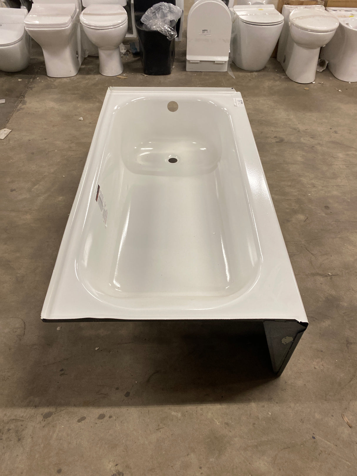 Aloha 60 in. Right Drain Rectangular Alcove Soaking Bathtub in White