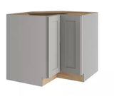 36 in. W x 34.5 in. H Ready to Assemble Plywood Shaker Lazy Susan Corner Cabinet in Dove Gray