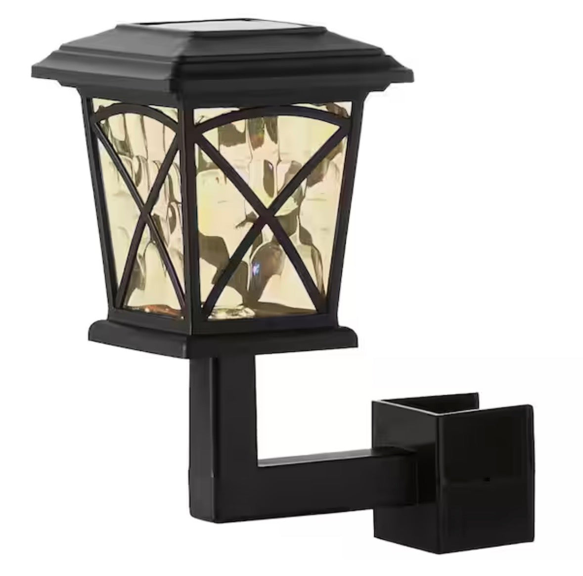 Solar 15 Lumens Black Outdoor Integrated LED Lanai Deck Torch Light; Weather/Water/Rust Resistant