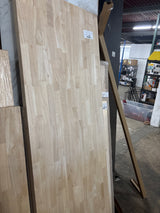 6 ft. L x 25 in. D Unfinished Hevea Solid Wood Butcher Block Countertop With Square Edge