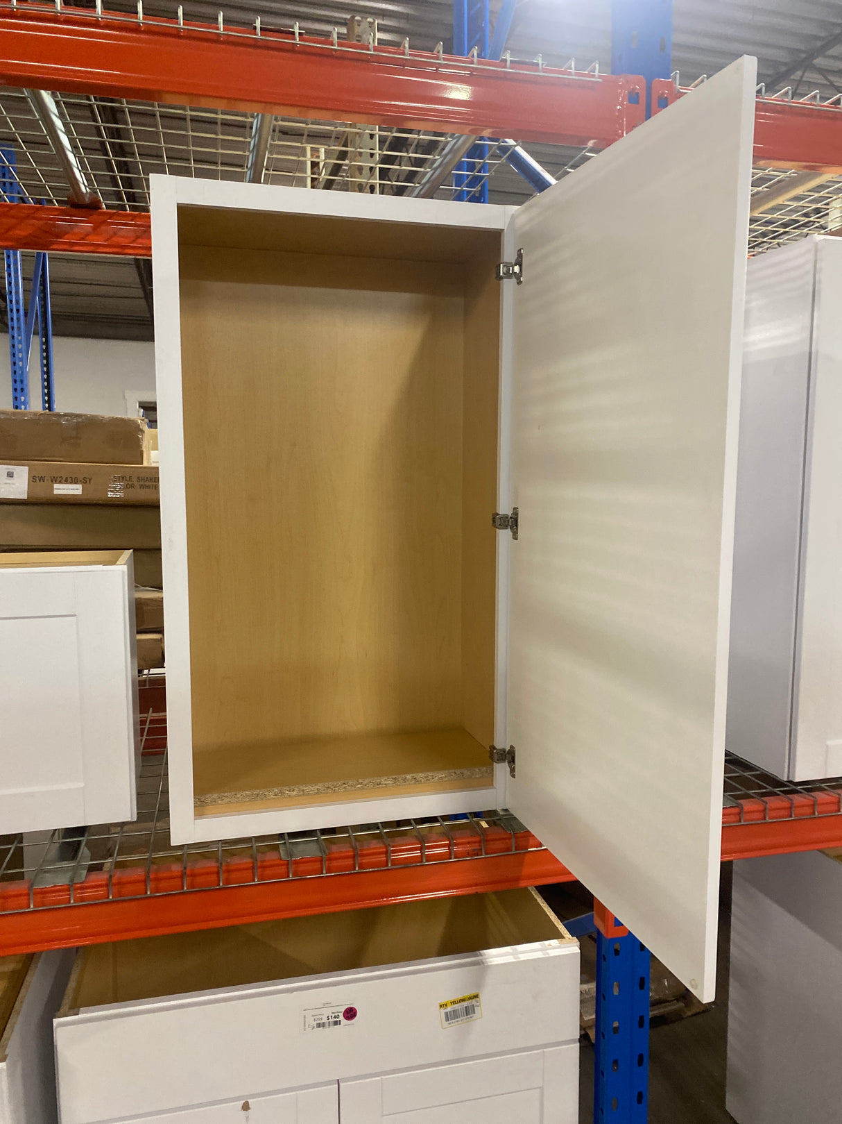 Shaker 24 in. W x 12 in. D x 42 in. H Assembled Wall Kitchen Cabinet in Satin White