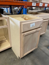 21 in. W x 24 in. D x 34.5 in. H Assembled Base Kitchen Cabinet in Unfinished with Recessed Panel