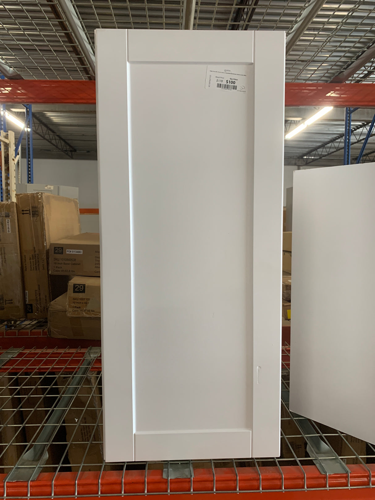 Shaker 18 in. W x 12 in. D x 42 in. H Assembled Wall Kitchen Cabinet in Satin White
