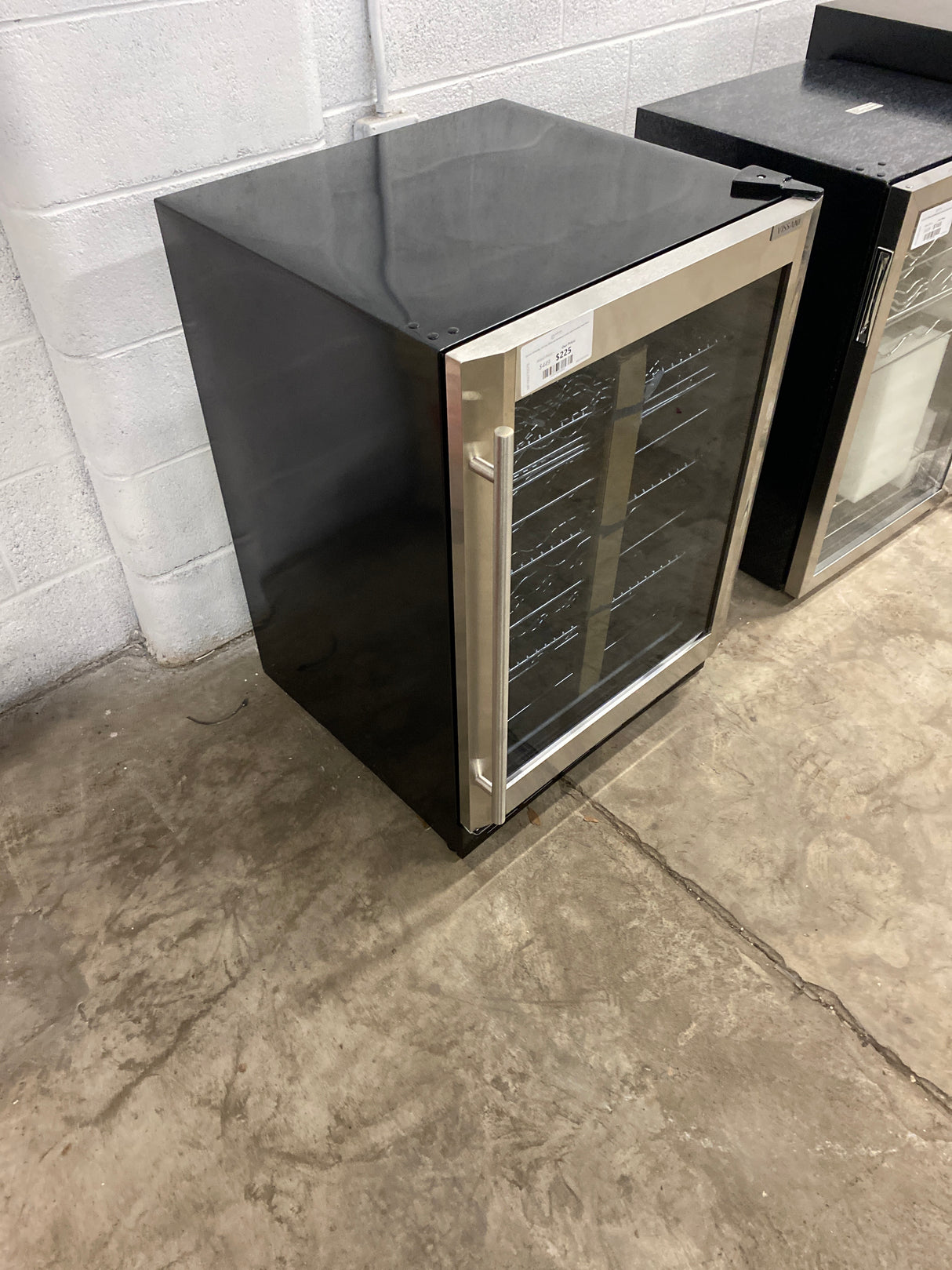 23.4 in. 50 Bottle, 154 Can, Wine and Beverage Cooler with Stainless Steel Door