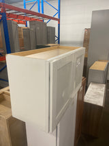 Westfield Feather White Shaker Stock Assembled Wall Kitchen Cabinet (30 in. W x 12 in. D x 18 in. H)