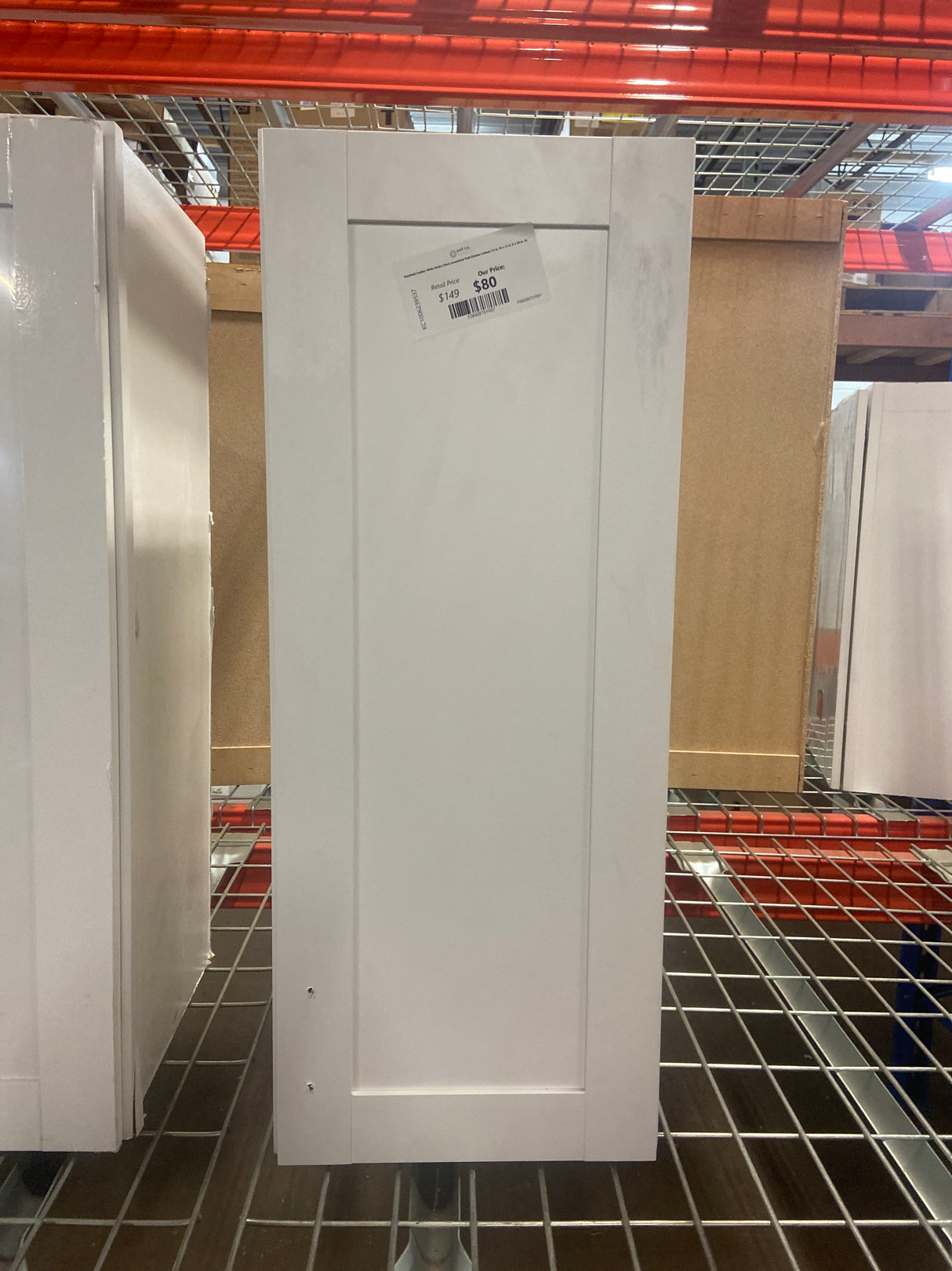 Westfield Feather White Shaker Stock Assembled Wall Kitchen Cabinet (12 in. W x 12 in. D x 30 in. H)