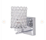 1-Light Chrome Wall Sconce