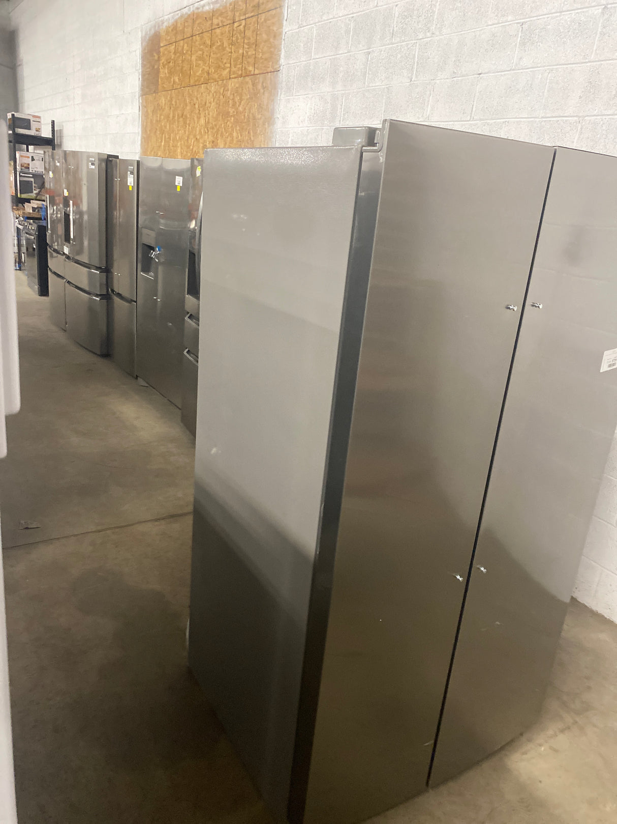 Gallery 36 in. 26 cu. ft. Standard Depth Side-by-Side Refrigerator in Stainless Steel with Internal Water Dispenser